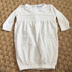 NWOT Smockingbird White Baby Gown
